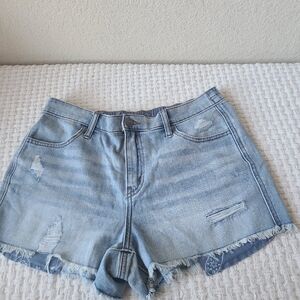 Aerie Denim Distressed Women Shorts Size M NWT